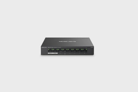 Mercusys MS110P, 10-Port 10/100Mbps Desktop Switch with 8-Port PoE+, 5 yrs.