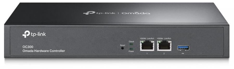 TP-Link Omada Hardware Controller(OC300), 2× 10/100/1000 Mbps Ethernet Ports, 1× USB 3.0 Port, 5-Year WTY