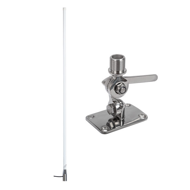 Blackhawk Marine Cellular Antenna 698-2700 With Stainless Steel Adjustable Mount