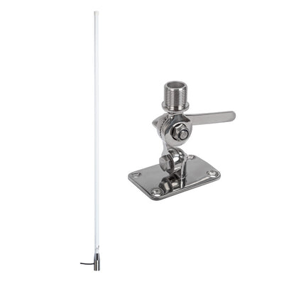 Blackhawk Marine Cellular Antenna 698-2700 With Stainless Steel Adjustable Mount