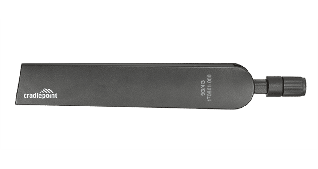 CradlePoint 170801-000 Cellular Antenna, Charcoal, 600 MHz – 6 GHz, SMA
