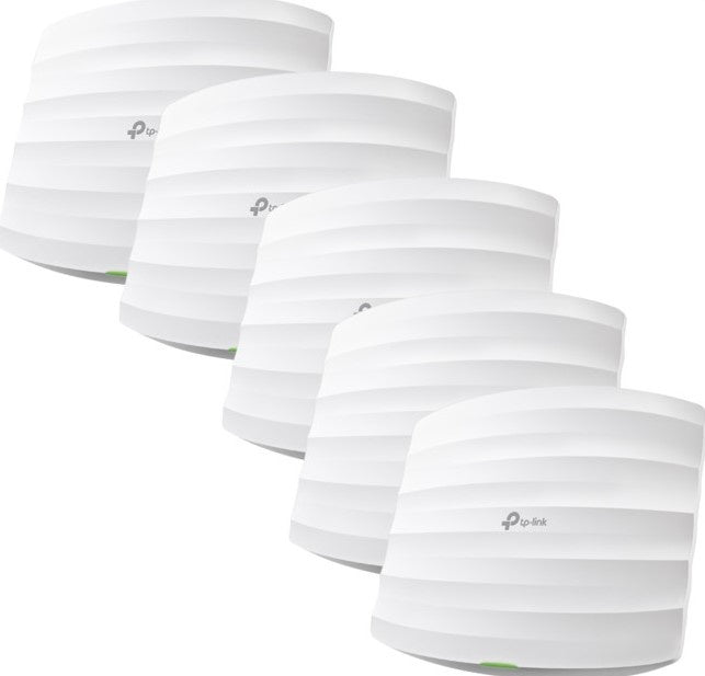 TP-Link AC1750 Ceiling Mount Dual-Band Wi-Fi Access Point, 2× Gigabit RJ45 Port, 50 Mbps at 2.4 GHz + 1300 Mbps at 5 GHz,(EAP245(5-pack)), 5-Year WTY