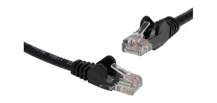TEKCART CAT6 1M Patch Cable - Black | TEKCAT6-CABLE