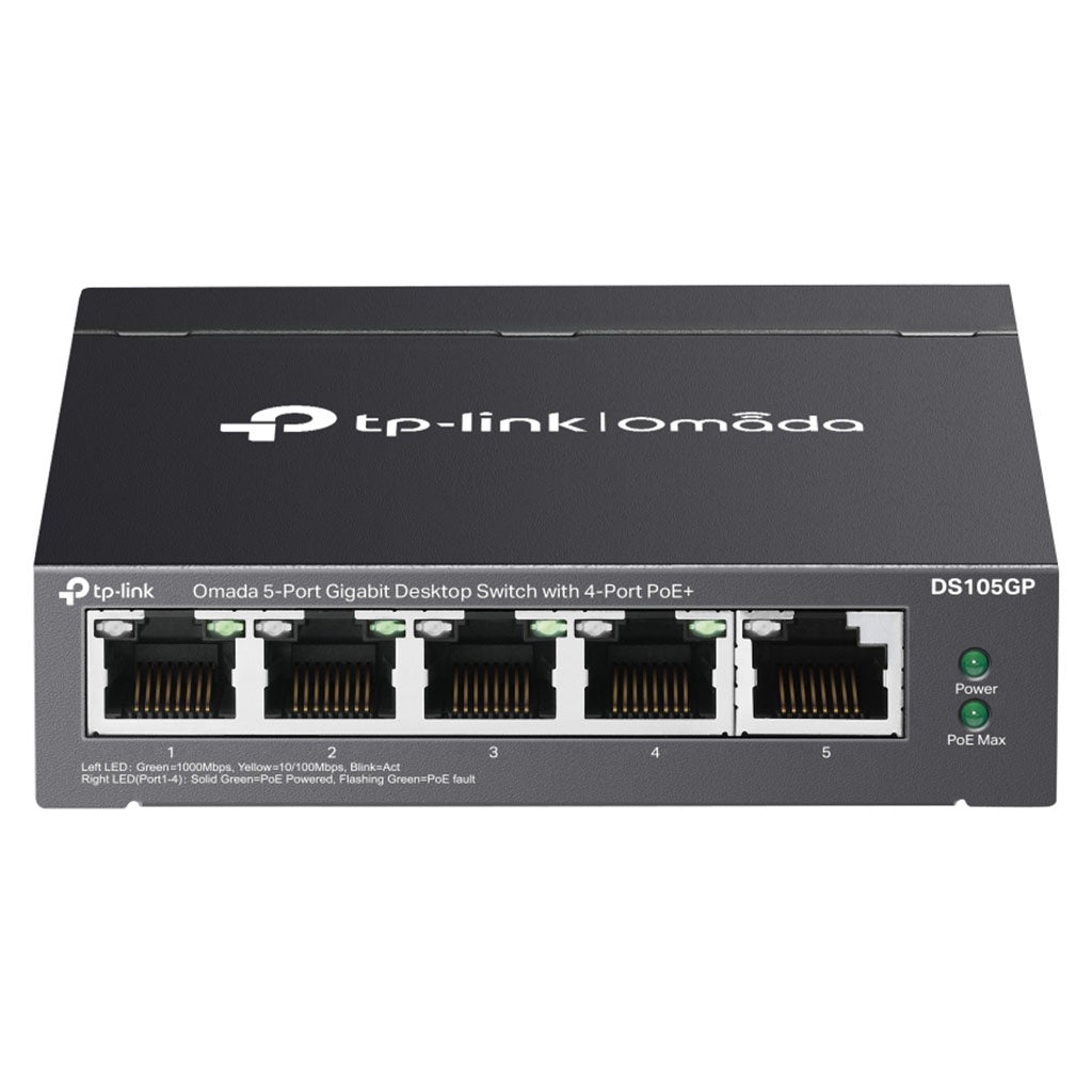 Omada 5-Port Gigabit Desktop Switch with  4-Port PoE+