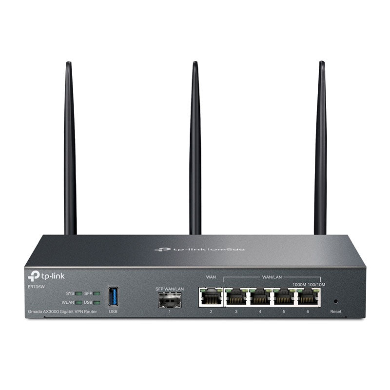 TP-Link Omada AX3000 Gigabit VPN Router (ER706W), 5-Year WTY