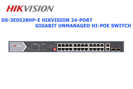 HIKVISION 24-Port Gigabit Unmanaged Hi-PoE Switch