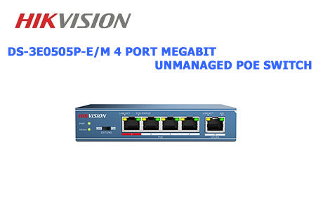 HIKVISION 4 Port Gigabit Unmanaged POE Switch