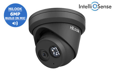 HiLook (2.8mm) 6MP WDR Network Turret Dome with Audio & AI