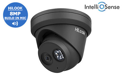 HiLook (2.8mm) 8MP WDR Network Turret Dome with Audio & AI