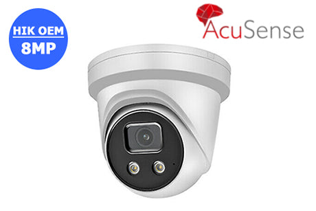 HIKVISION DS-2CD2386G2-IU HIK OEM 8MP AcuSense Turret Network Camera 2.8mm Lens