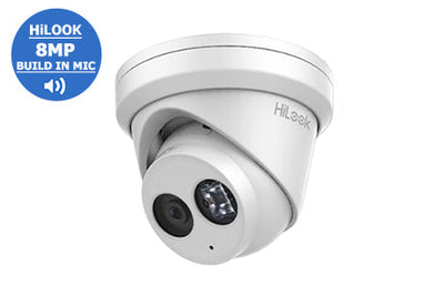 HiLook (2.8mm) 8MP WDR Network Turret Dome with Audio