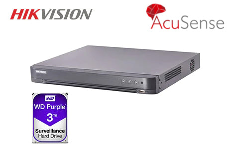 HIKVISION 16-ch 5 MP 1U H.265 AcuSense DVR
