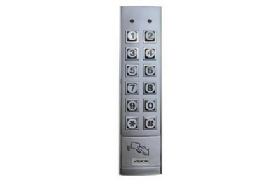 BOSCH, Solution 6000, External Keypad with Prox, 6x2 Slimline Style, Satin Chrome, Touch…