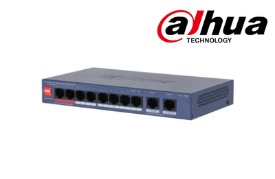Dahua CS4010-8GT-110 10-Port Cloud Managed Desktop Gigabit Switch with 8-Port POE