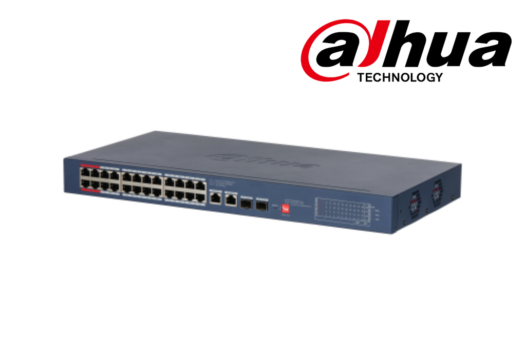 Dahua CS4228-24GT-240 28-Port Cloud Managed Desktop Gigabit Switch with 24-Port POE
