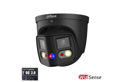 DAHUA 2 X 4MP TIOC 2.0 TURRET FIXED CAMERA BLACK