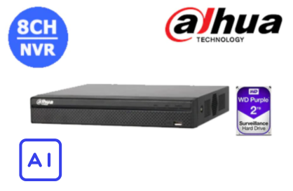 Dahua DHI-NVR4108HS-8P-AI/ANZ 8CH NVR with 2TB HDD