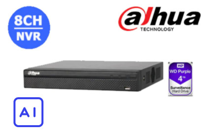 Dahua DHI-NVR4108HS-8P-AI/ANZ 8CH NVR with 4TB HDD