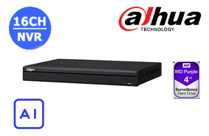 Dahua DHI-NVR4216-16P-AI/ANZ 16CH NVR with 4TB INSTALLED