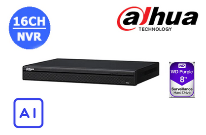 Dahua DHI-NVR4216-16P-AI/ANZ 16CH NVR with 8TB INSTALLED