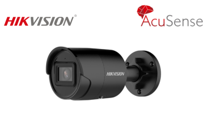 HIKVISION DS-2CD2086G2-IU-BLK (2.8mm) 4K AcuSense Fixed Mini Bullet Network Camera (BLACK)