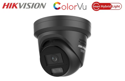 HIKVISION 6 MP Smart Hybrid Light with ColorVu Fixed Turret Network Camera BLACK