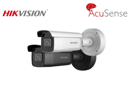 HIKVISION 6 MP AcuSense Motorized Varifocal Bullet Network Camera BLACK
