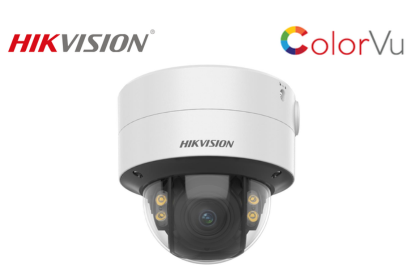 HIKVISION 4 MP ColorVu Motorized Varifocal Dome Network Camera