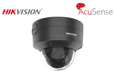 HIKVISION 6 MP AcuSense Motorized Varifocal Dome Network Camera Black