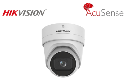 HIKVISION 6 MP AcuSense Motorized Varifocal Turret Network Camera