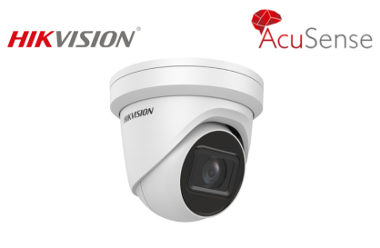 HIKVISION 6 MP AcuSense Motorized Varifocal Turret Network Camera