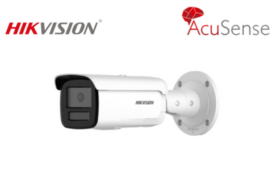 HIKVISION DS-2CD2T86G2-ISU/SL 4K AcuSense Strobe Light and Audible Warning Fixed Bullet…