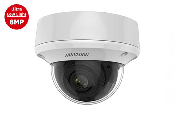 Hikvision TVI 8MP Outdoor IR Vandal Dome Camera 2.7~13.5mm
