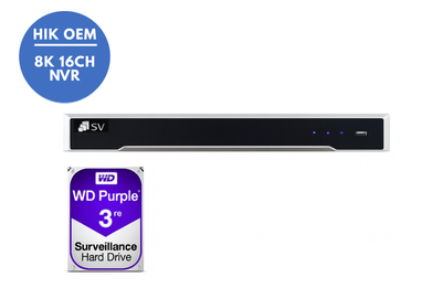 HIKVISION HIK OEM Easy IP Plug & Play 16-ch 1U 16 POE 8K NVR