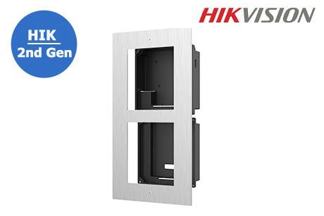 HIKVISION HIK 2nd Gen IP Intercom, Door Station Flush Mount Set Box, Supports 2 Module