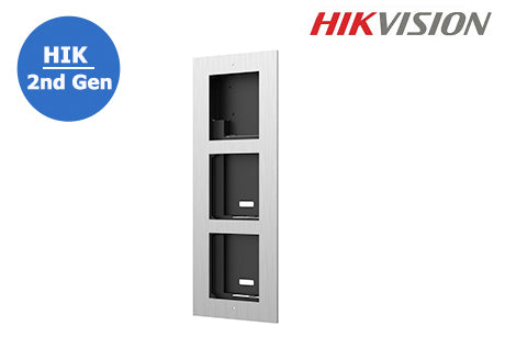 HIKVISION HIK 2nd Gen IP Intercom, Door Station Flush Mount Set Box, Supports 3 Module