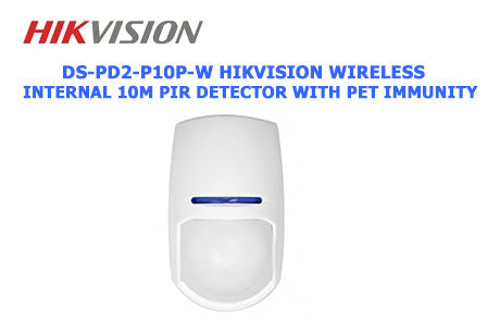 Hikvision Wireless Internal 10m PIR Detector with Pet Immunity