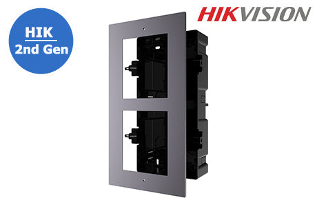 HIKVISION HIK 2nd Gen IP Intercom, Door Station Flush Mount Set Box, Supports 2 Module