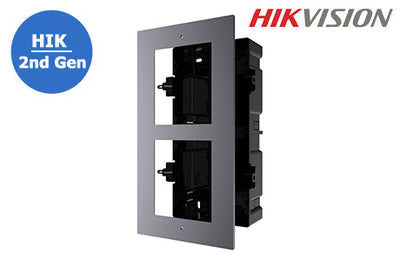HIKVISION HIK 2nd Gen IP Intercom, Door Station Flush Mount Set Box, Supports 2 Module