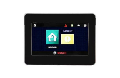 BOSCH, Solution 2000/3000, Keypad, 4.3” Touchscreen, Graphic LCD Black, Touch to Arm…
