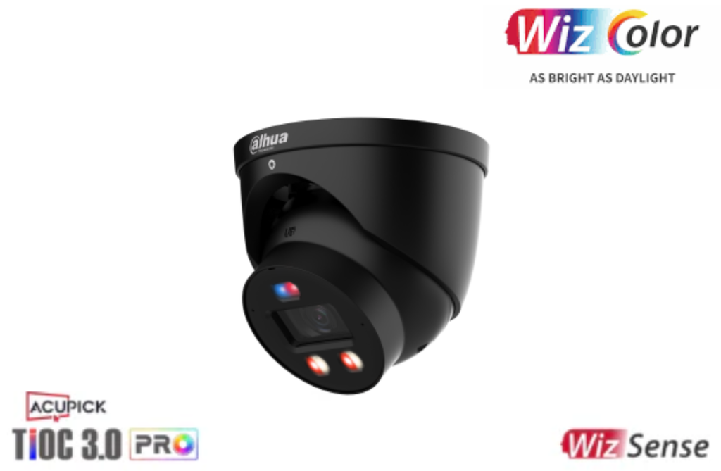 Dahua IPC-HDW3649H-AS-PV-PRO-ANZ 6MP WizColor TiOC PRO Fixed-focal Eyeball WizSense…