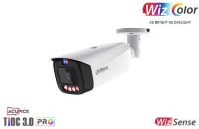 Dahua 8MP WizColor TiOC PRO Fixed-focal Bullet WizSense Network Camera