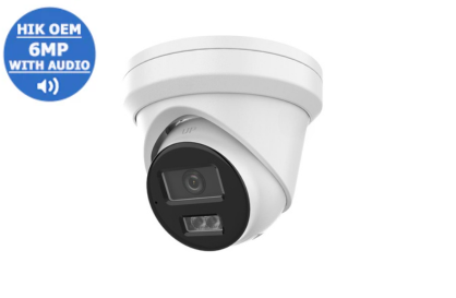 HIKVISION 6MP (2.8mm) AcuSense Fixed Turret Network Camera