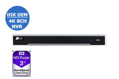 HIKVISION DS-7608NI-K2/8P-3TB HIK OEM Easy IP Plug & Play 4K 8CH NVR