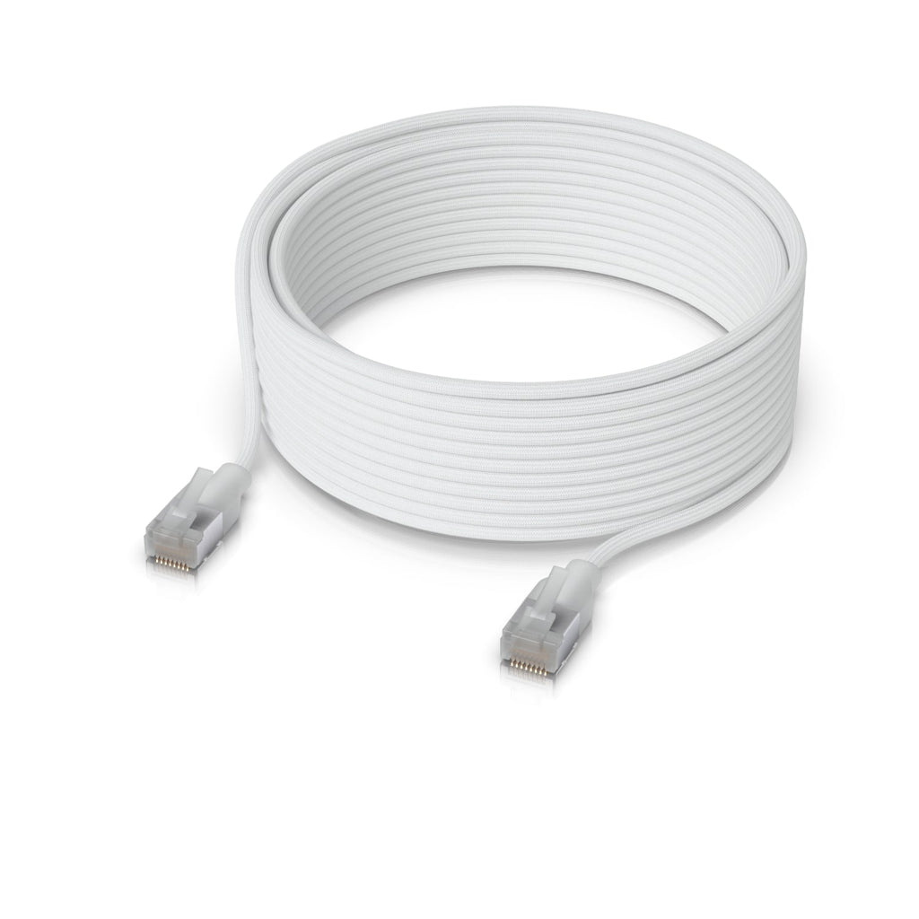 Ubiquiti UniFi Premium Patch Cable, 15M, White, Ultra-thin Braided Patch Cable, Designed…