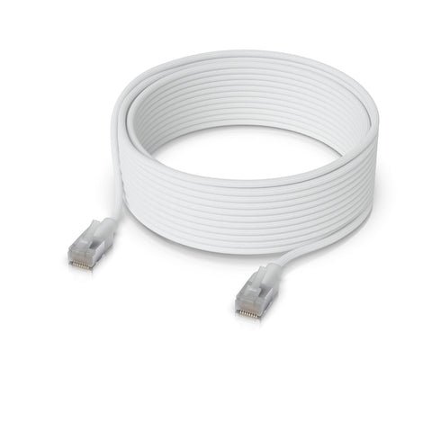 Ubiquiti UniFi Premium Patch Cable, 15M, White, Ultra-thin Braided Patch Cable, Designed…