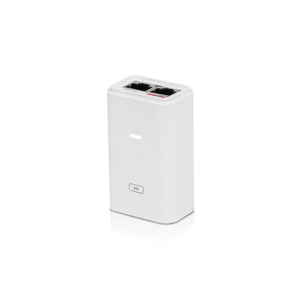 Ubiquiti POE Injector, 24VDC, 24W, Gigabit Ethernet, ESD Protection & LED Surge and…