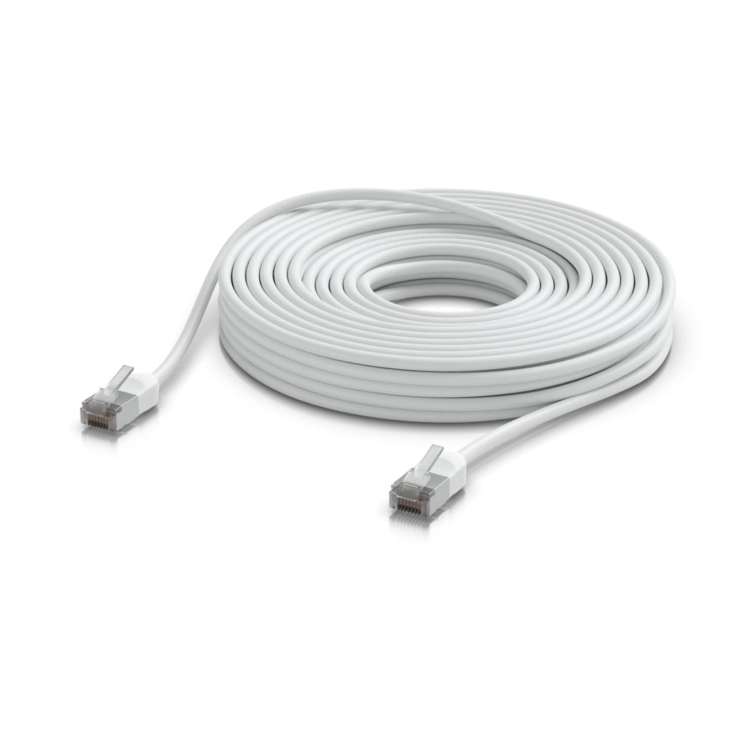 Ubiquiti UniFi Premium Patch Cable Outdoor, 15M, White, Ultra-thin, Rugged, Shielded…