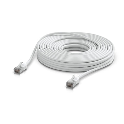 Ubiquiti UniFi Premium Patch Cable Outdoor, 15M, White, Ultra-thin, Rugged, Shielded…