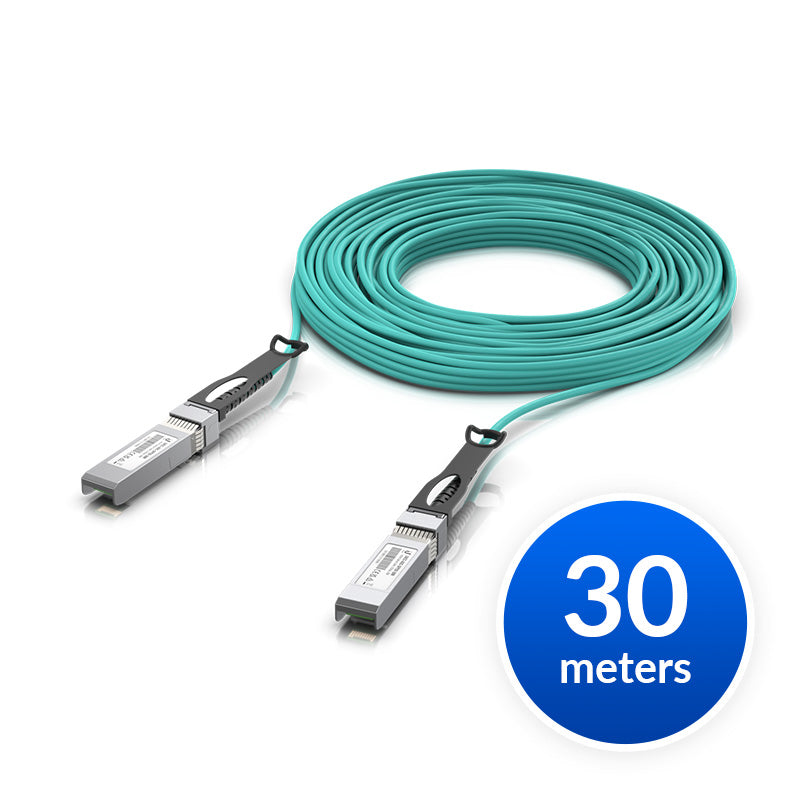 Ubiquiti 25 Gbps Long-Range DAC, Long-range SFP28, 30m Length, Support 25/10/1 Gbps, PVC…